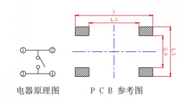 輕觸開(kāi)關(guān)線路圖